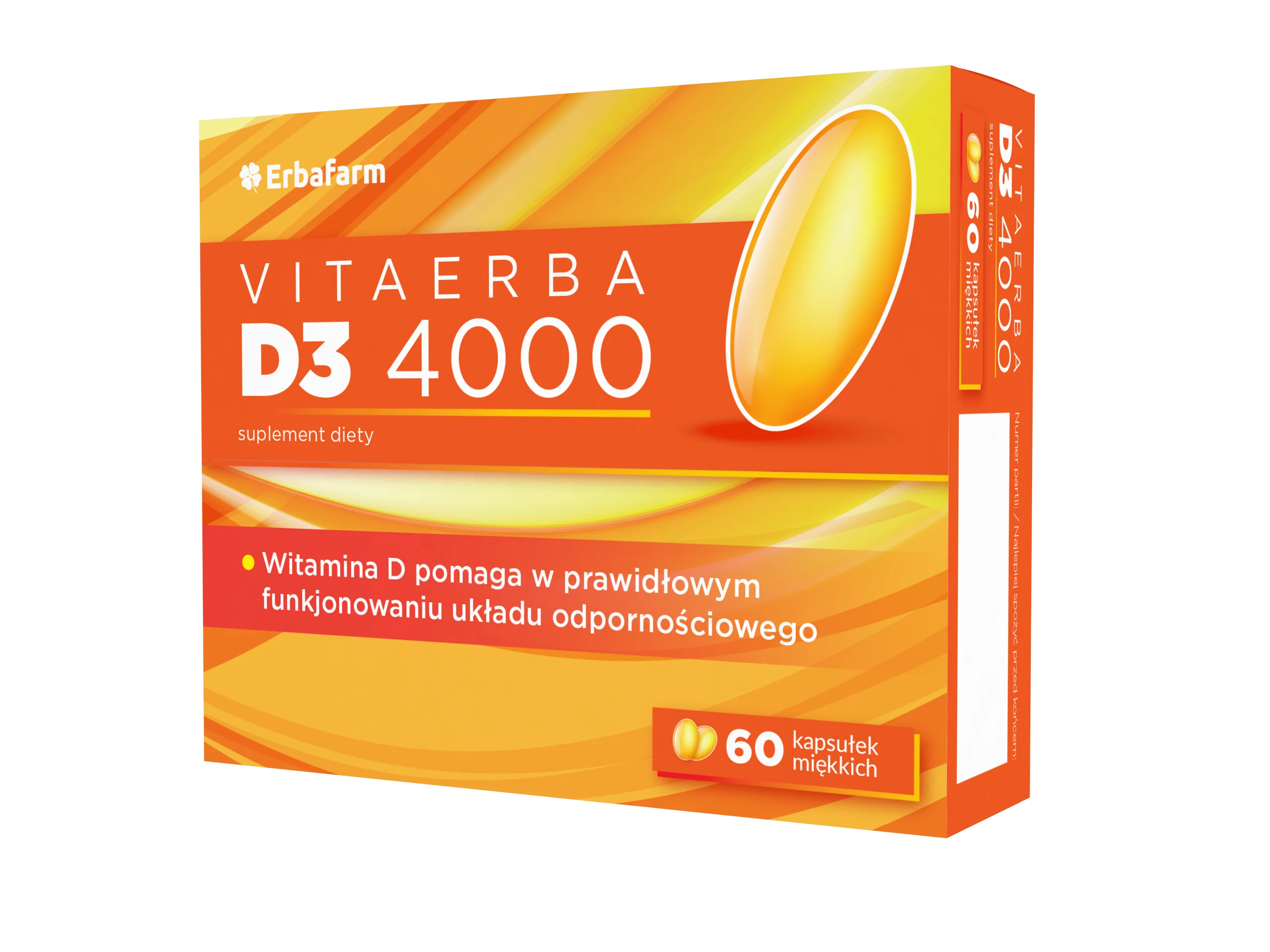 Erbafarm VitaErba D3 4000 60 kapsułek miękkich