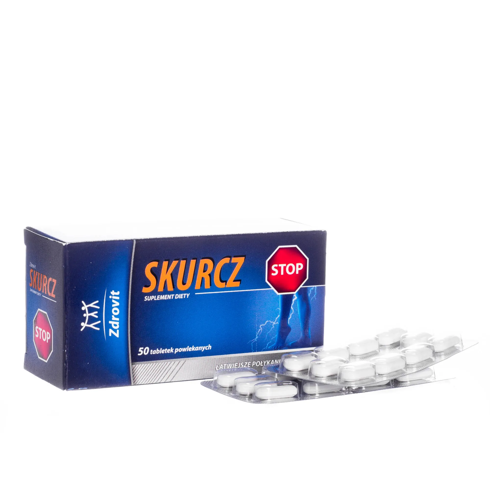Zdrovit Skurcz Stop, suplement diety, 50 tabletek powlekanych