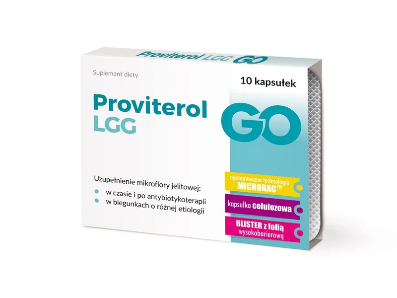 Proviterol LGG GO suplement diety, 10 kapsułek