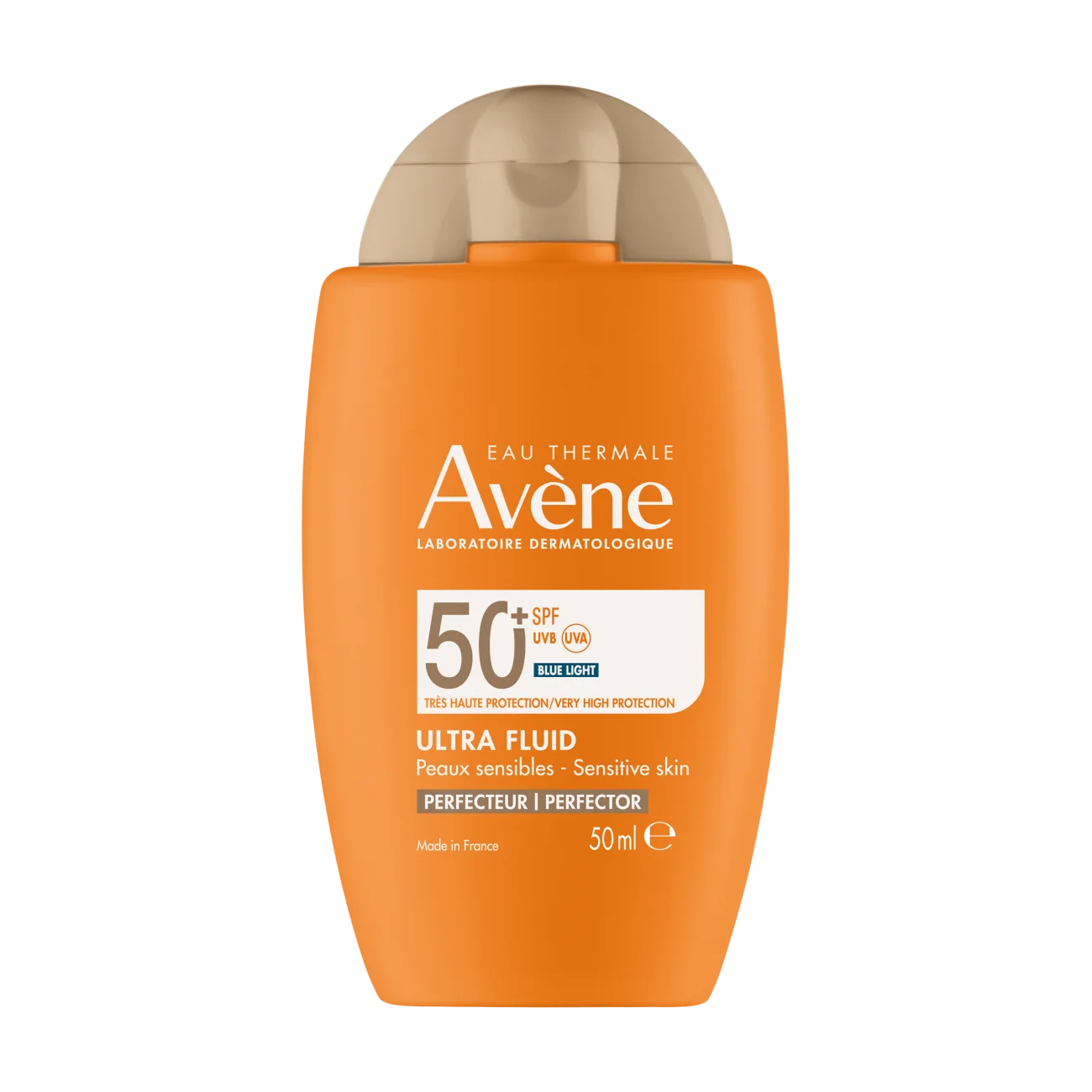 Avène Bardzo wysoka ochrona przeciwsłoneczna Ultra Fluid Perfector SPF 50+, 50 ml