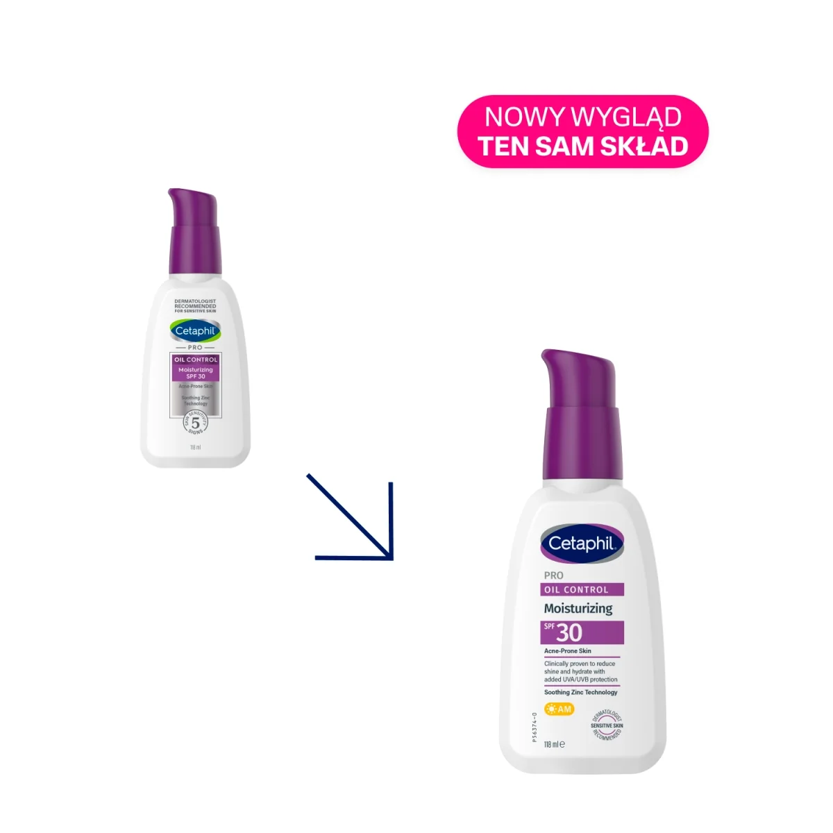 Cetaphil Pro Oil Control krem nawilżająco-matujący, SPF 30, 118 ml