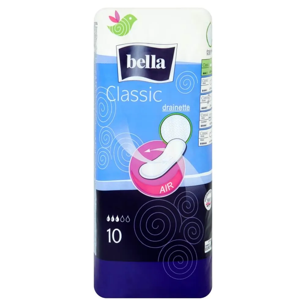 Bella Classic Air, podpaski higieniczne, 10 sztuk