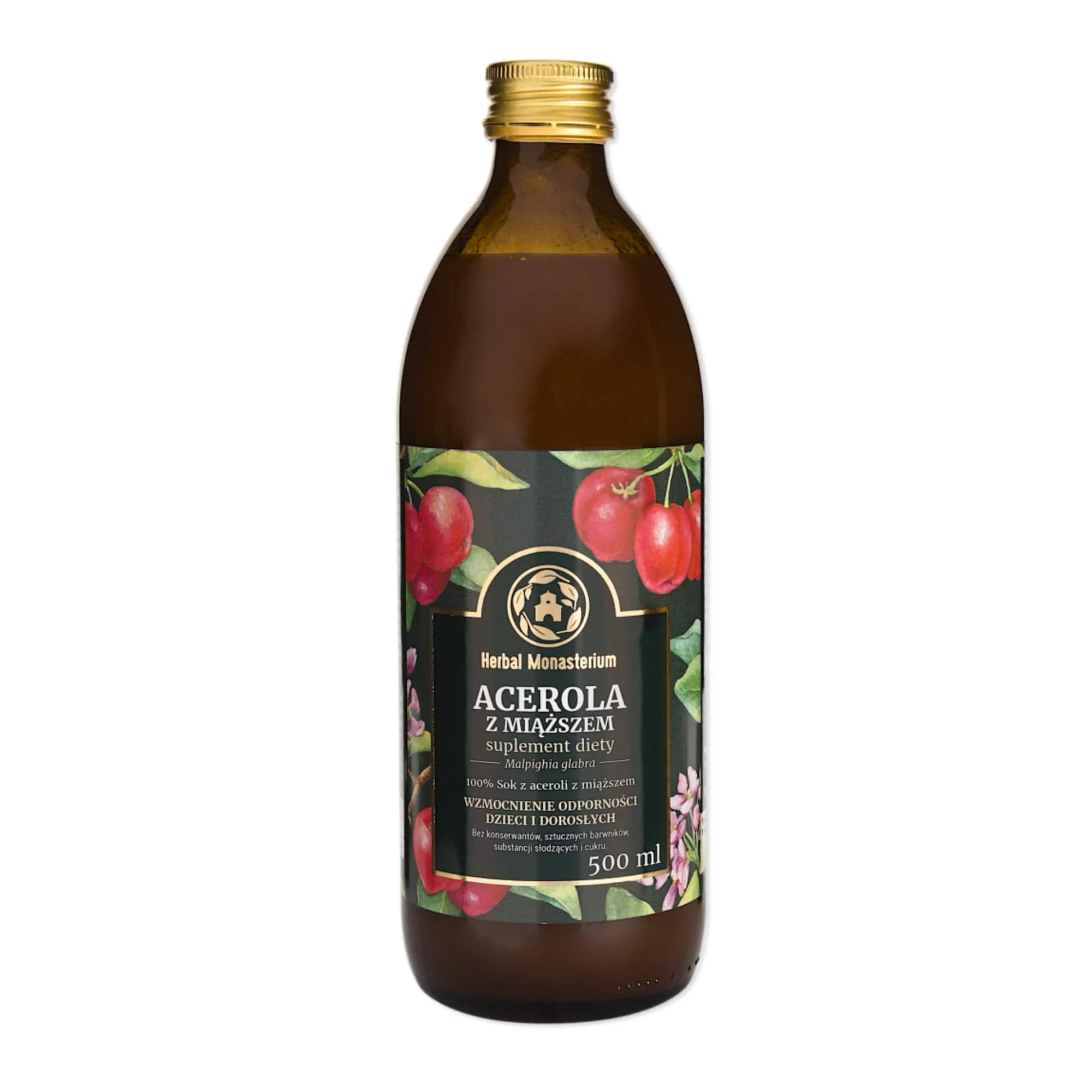 Herbal Monasterium sok z aceroli z miąższem, 500 ml