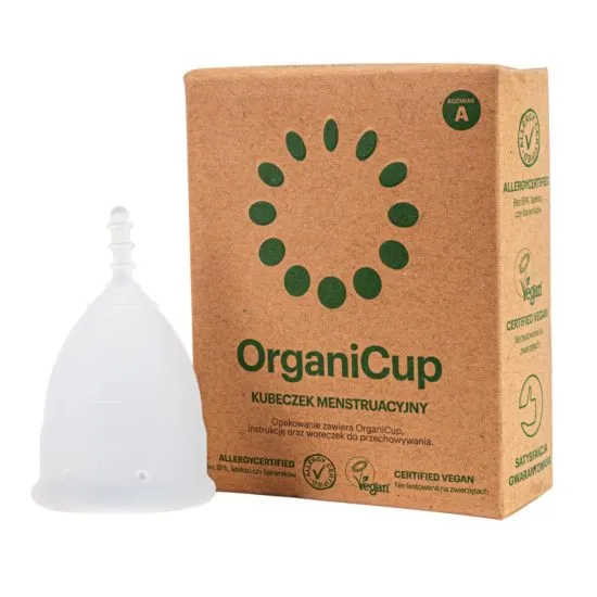 OrganiCup, kubeczek menstruacyjny, rozmiar A, 1 sztuka 