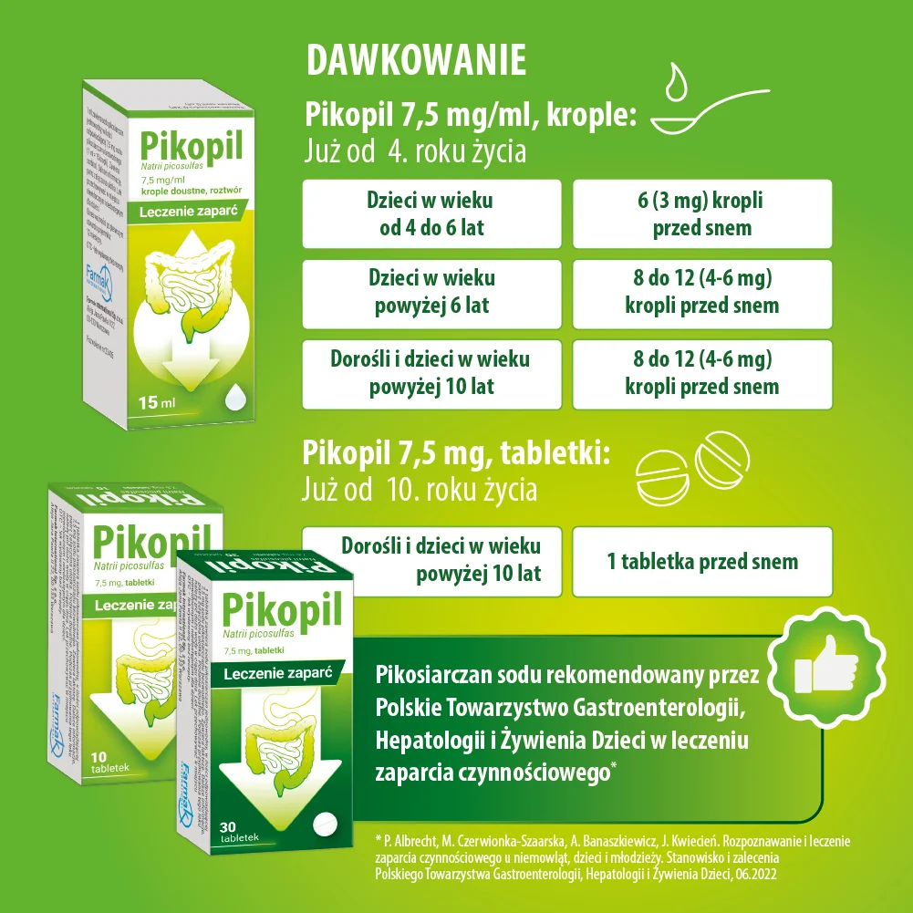 Pikopil 7,5 mg, 10 tabletek