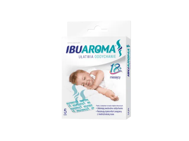 Ibuaroma, plastry ułatwiające oddychanie, 5 sztuk