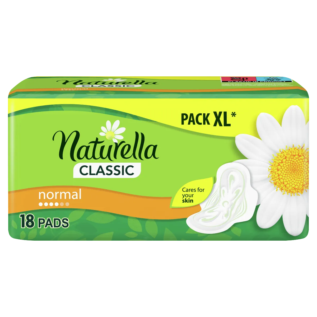 Naturella Classic Normal Camomile podpaski ze skrzydełkami, 18 szt. 