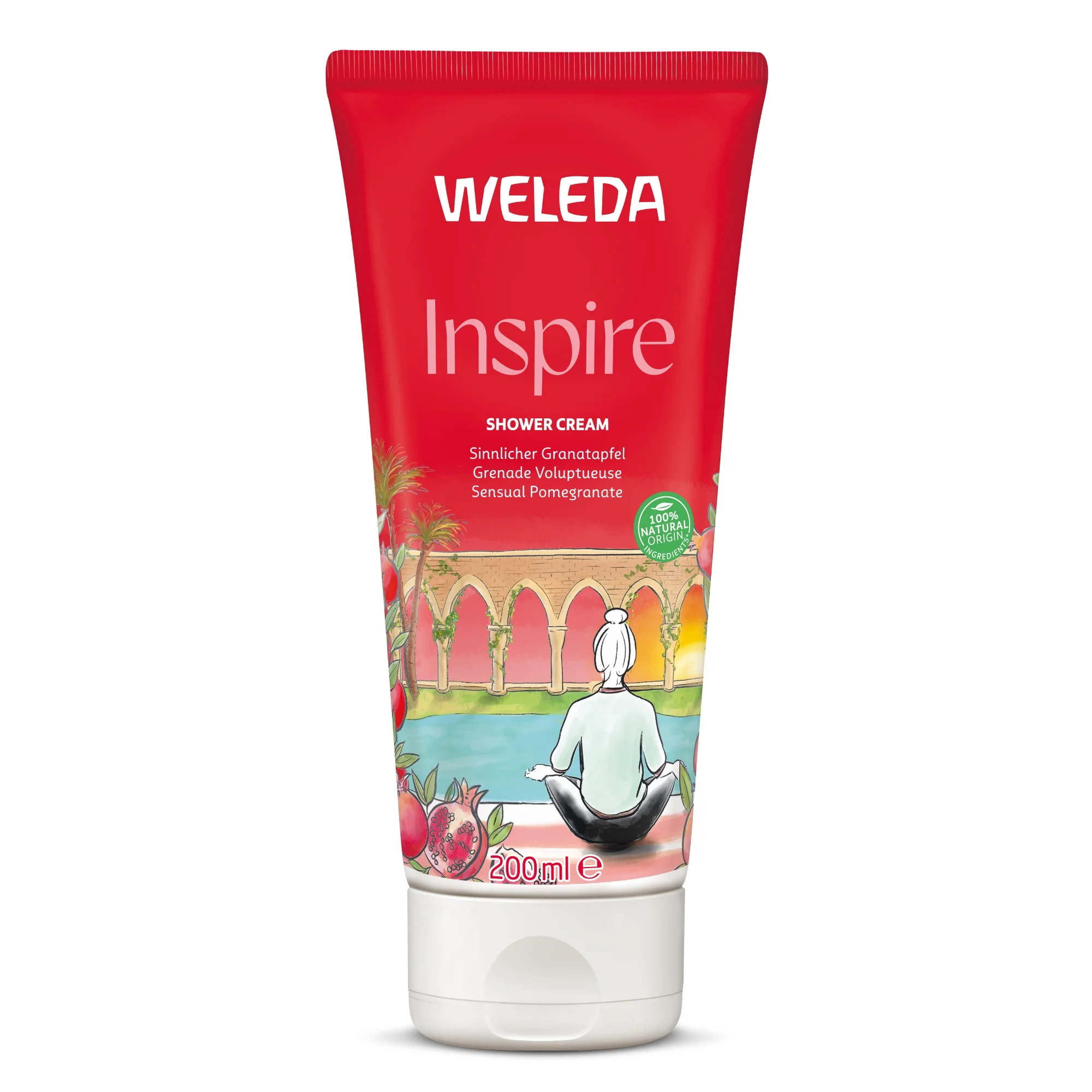 Weleda kremowy płyn do mycia ciała z granatem, 200 ml