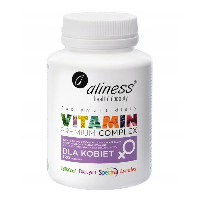 Aliness® Vitamin Premium Complex dla kobiet 120 tabletek