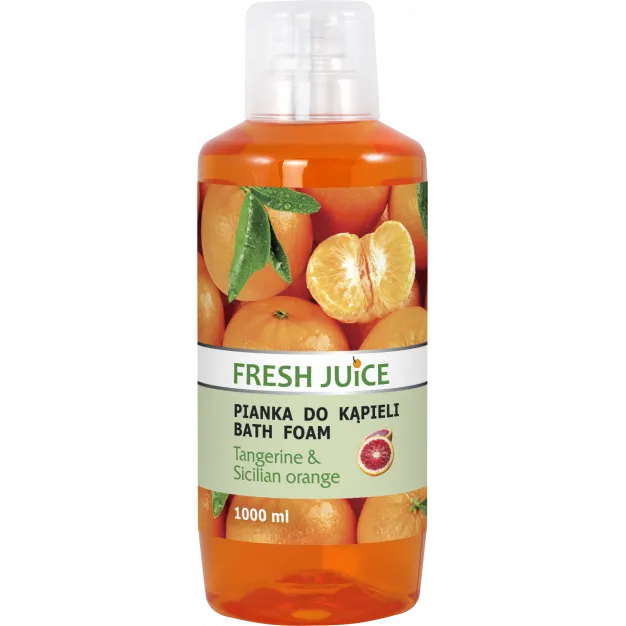 Fresh Juice, pianka do kąpieli, mandarynka & sycylijska pomarańcza, 1000 ml
