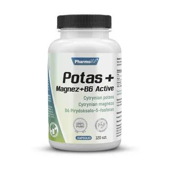 Potas + Magnez + B6 Active Pharmovit, suplement diety, 120 kapsułek 