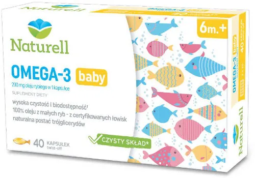 Naturell Omega 3 Baby 40 kapsułek twist-off