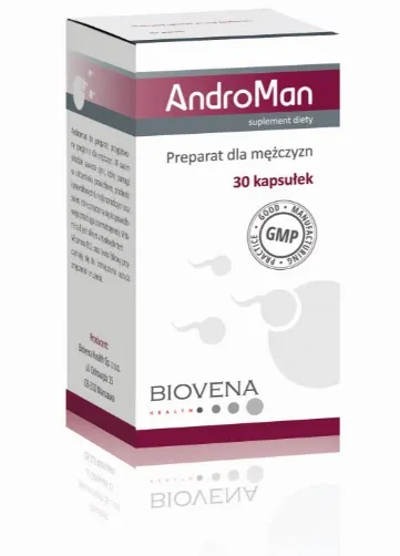 AndroMan, suplement diety, 30 kapsułek