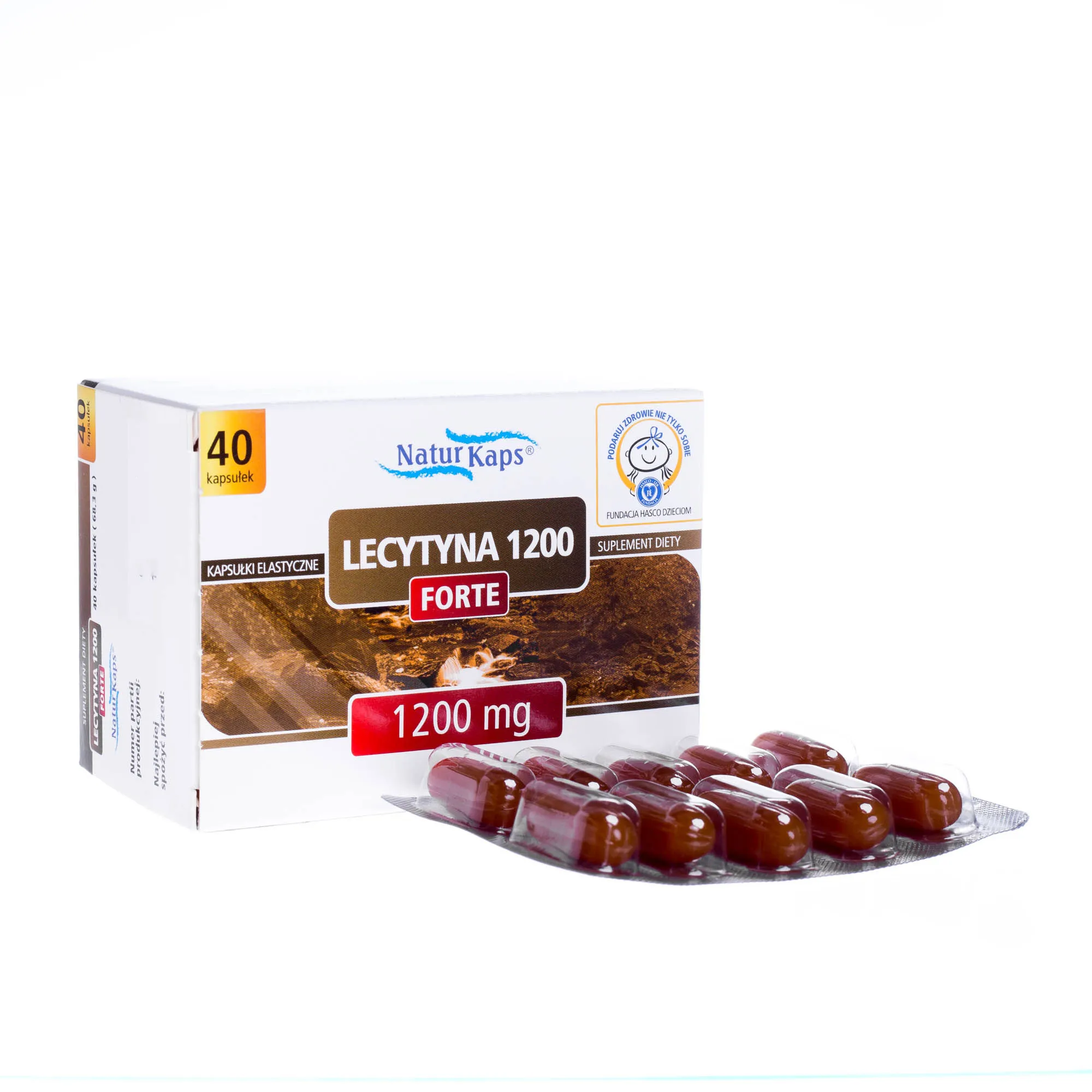 Naturkaps Lecytyna 1200 mg Forte, 40 kapsułek