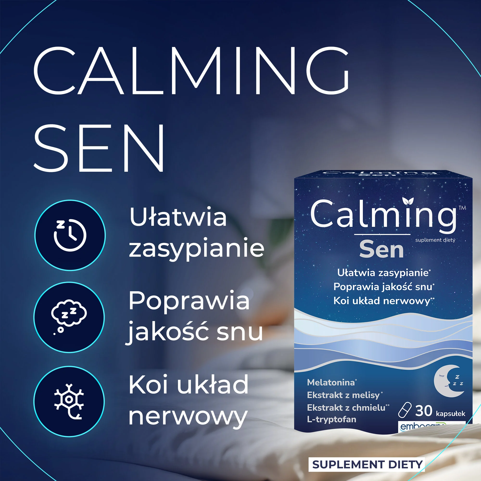 Domowa Apteczka Calming Sen 30 kapsułek