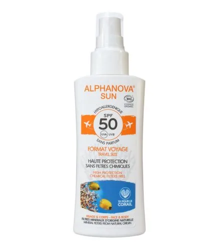 Alphanova Sun Bio, Voyage, spray SPF 50, 90 g