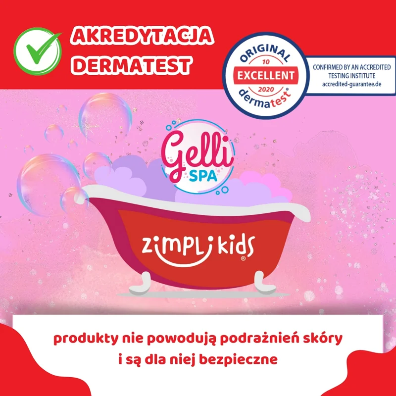 Zimpli Kids Gelli Spa domowe spa dla stóp z miską, przybornikiem i galaretką