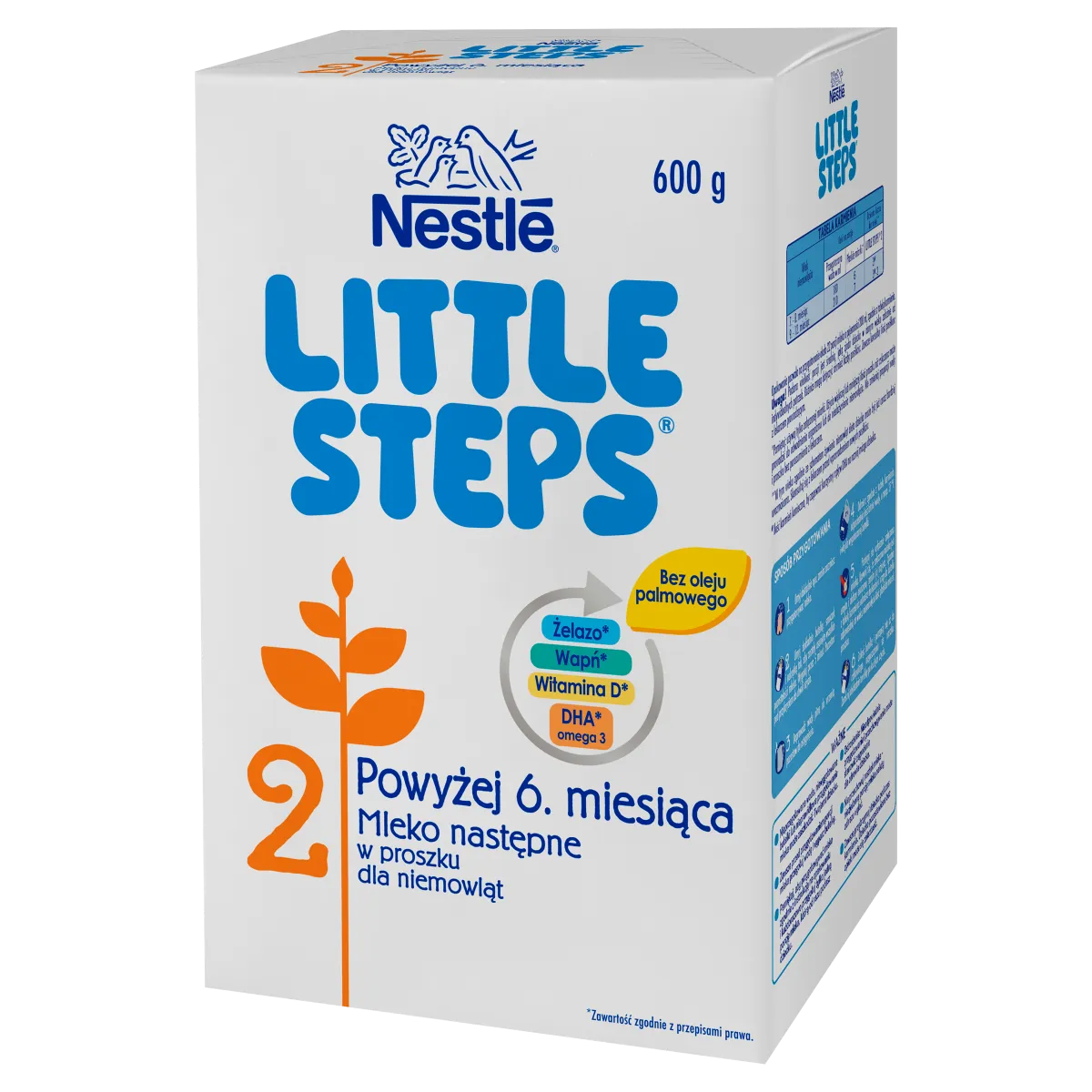 Little Steps 2, mleko w proszku następne dla niemowląt powyżej 6. miesiąca życia, 600 g 