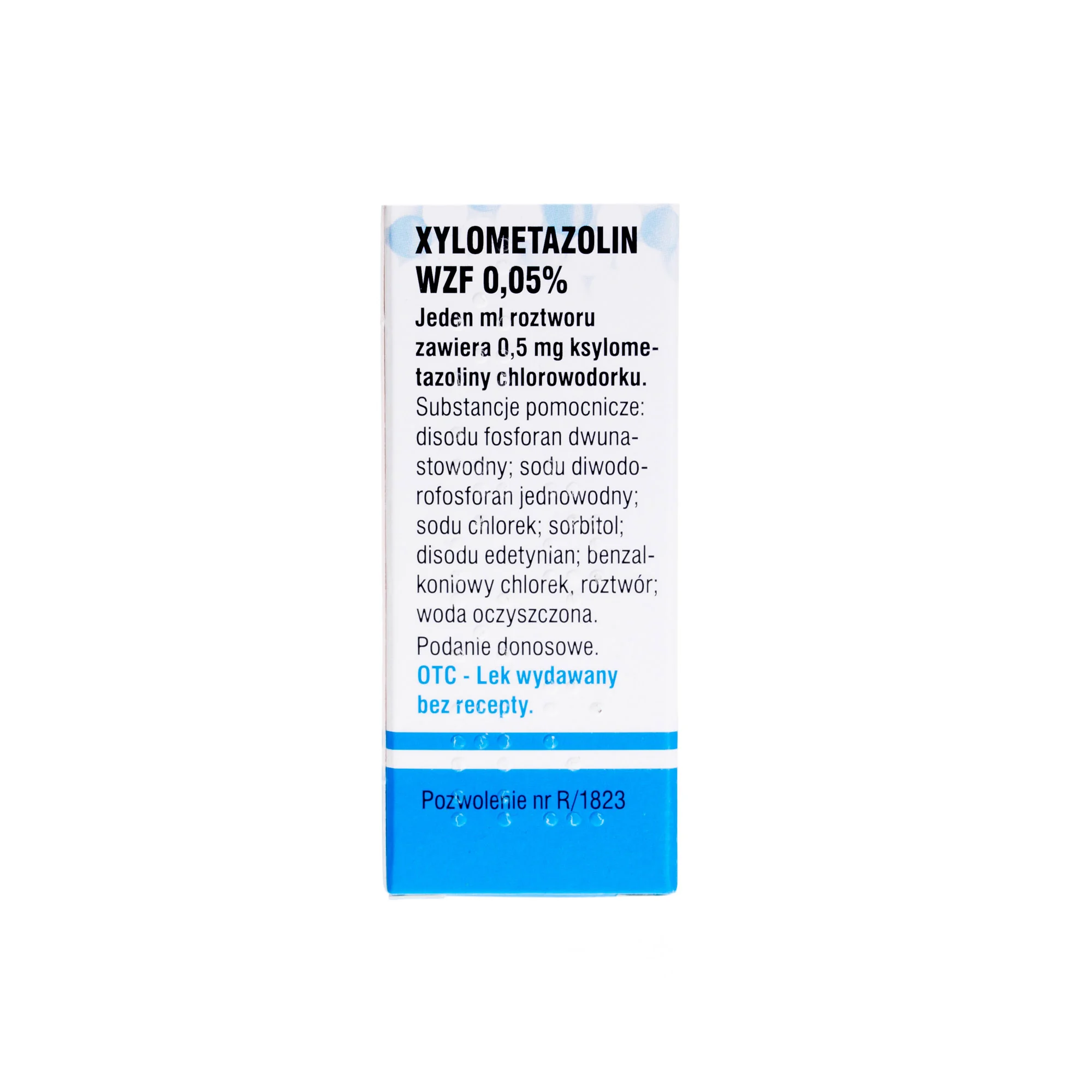 Xylometazolin WZF 0,05% krople do nosa, 10 ml