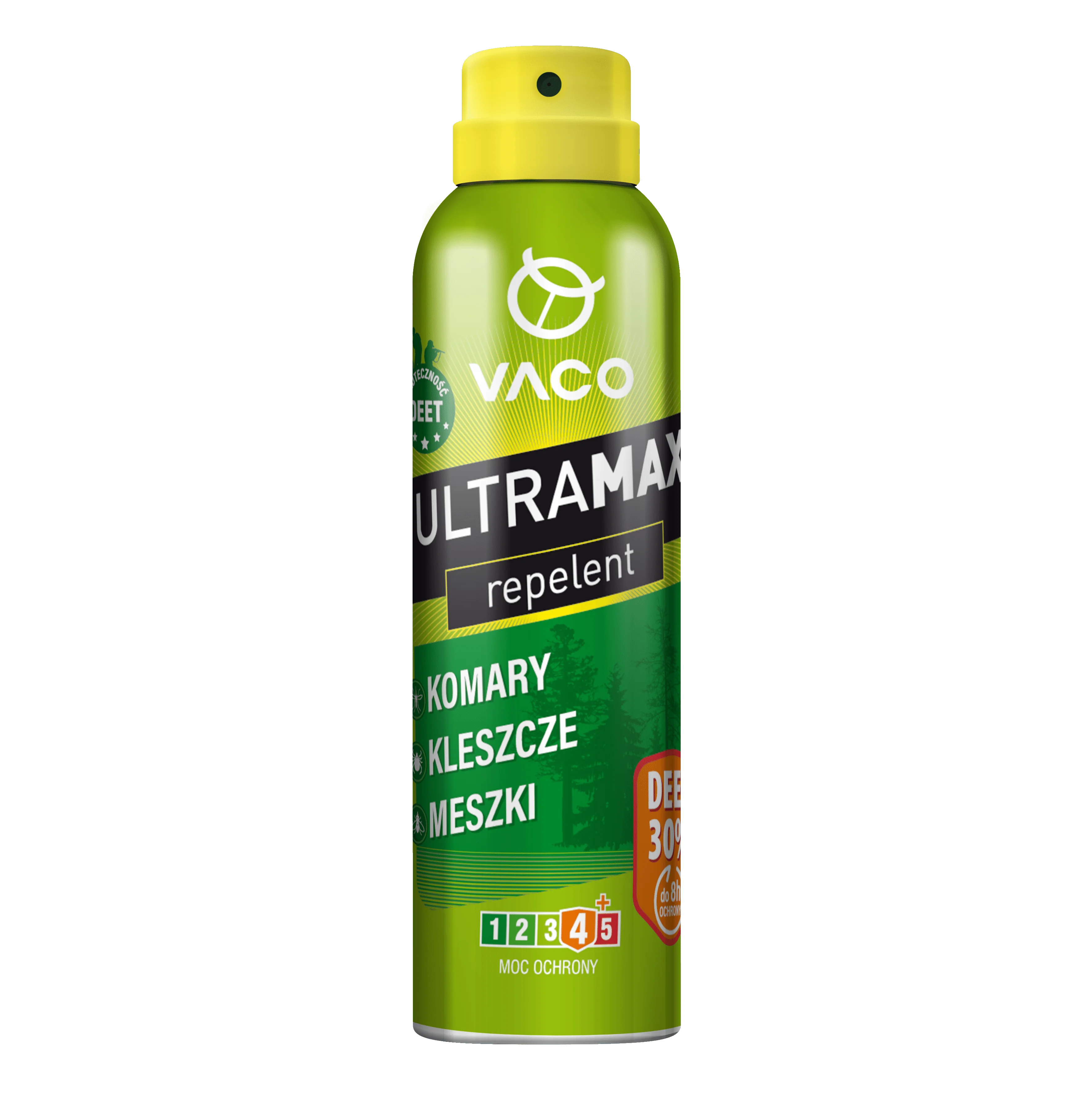 VACO UltraMAX spray na komary, kleszcze i meszki DEET 30%, 170 ml