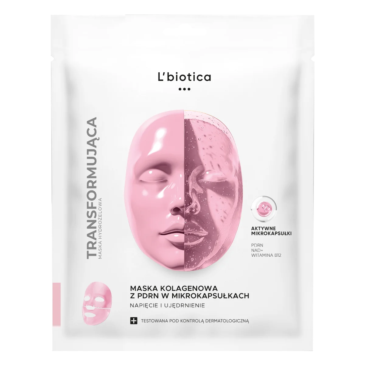 L'biotica maska kolagenowa z PDRN w mikrokapsułkach, 1 sztuka
