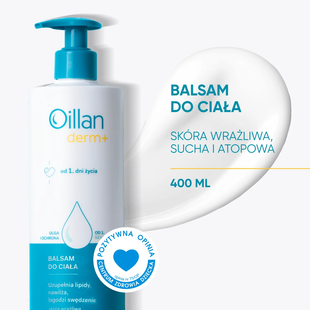 Oillan Derm+ balsam do ciała, 400 ml