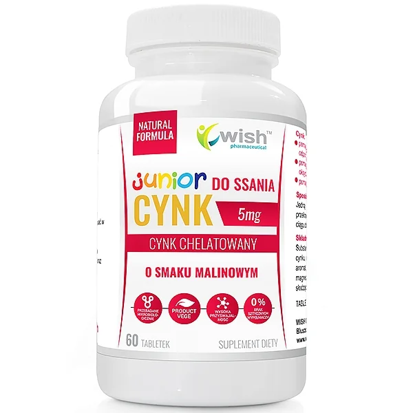 Wish Cynk Junior 60 tabletek do ssania