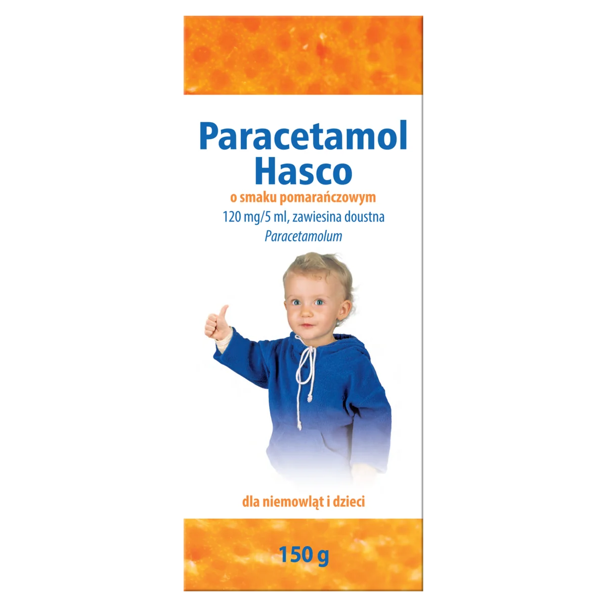 Paracetamol Hasco 120 mg/5 ml zawiesina doustna, smak pomarańczowy, 150 g