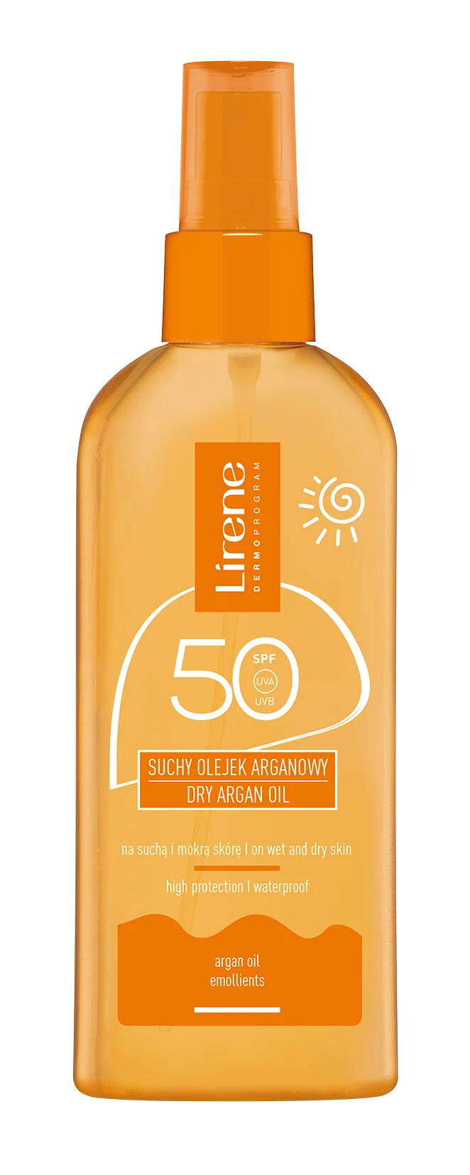 Lirene Sun suchy olejek arganowy SPF 50, 150 ml