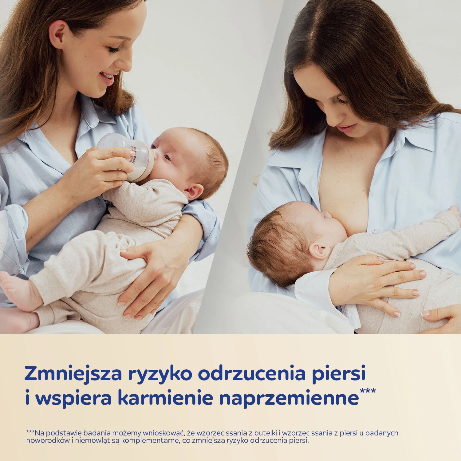 Canpol Babies Natural Shape butelka ze smoczkiem dwustrefowym 150 ml, 1 sztuka