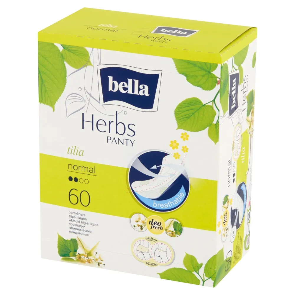 Bella Panty Normal Herbs Tilia, wkładki higieniczne, 60 sztuk