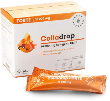 Aura Herbals Colladrop Forte Kolagen morski 10000 mg 30 saszetek