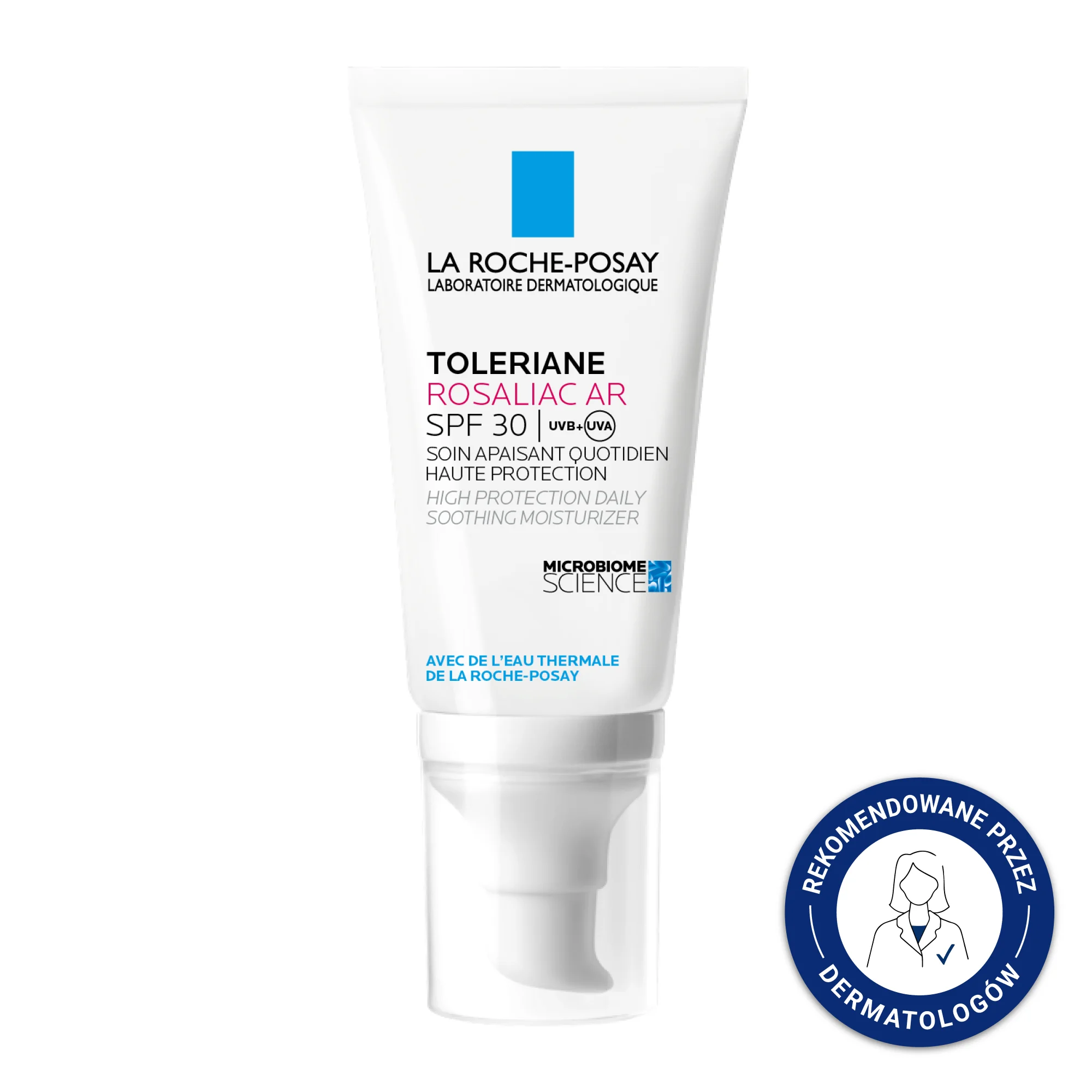 La Roche-Posay Toleriane Rosaliac AR SPF 30 kojący krem ochronny do twarzy, 50 ml