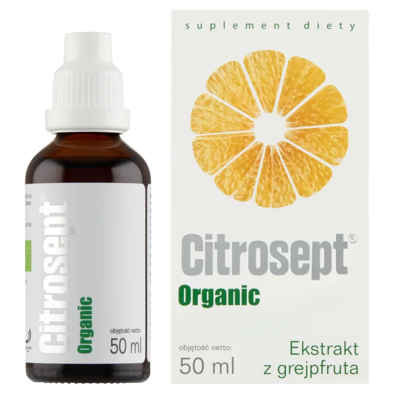 Citrosept Organic Ekstrakt z grejpfruta suplement diety, 50 ml