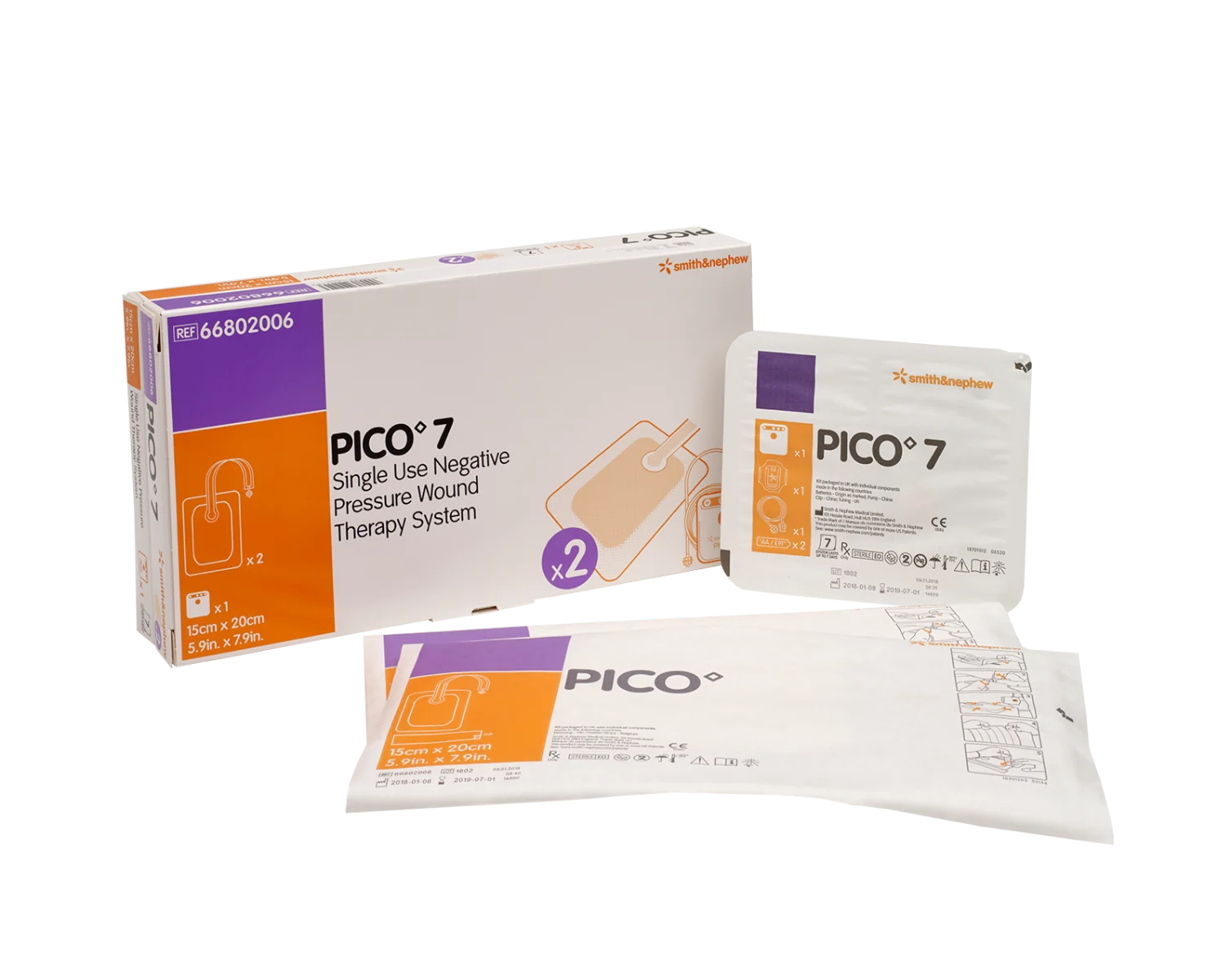 Pico 7 system podciśnieniowego leczenia ran, 15 cmx 20 cm, 1 zestaw