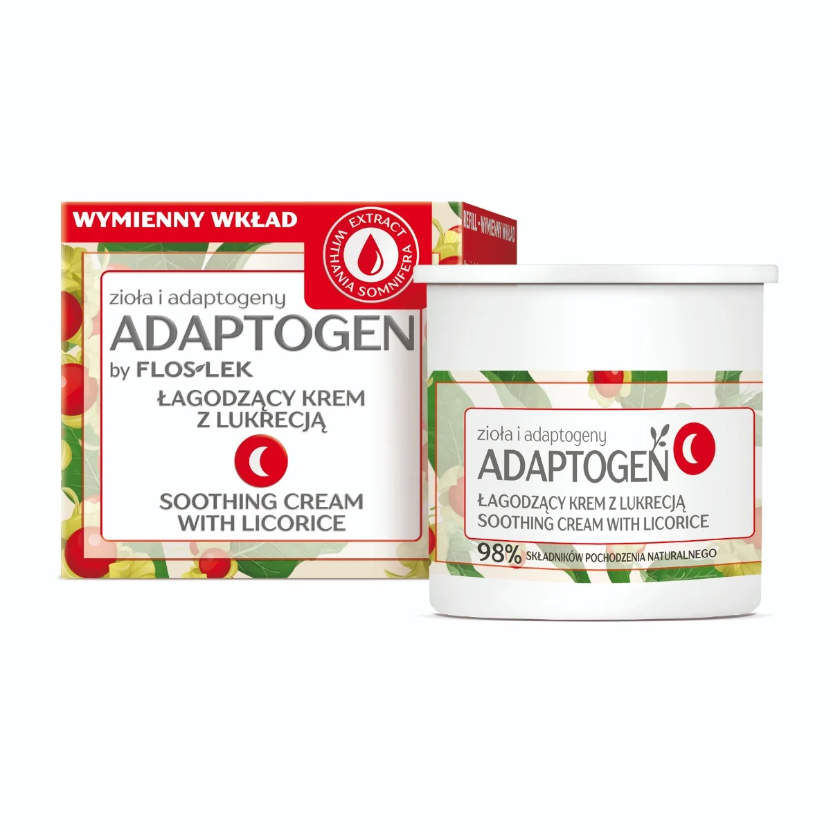 Fleslek Adaptogen krem na noc z lukrecją, 50 ml