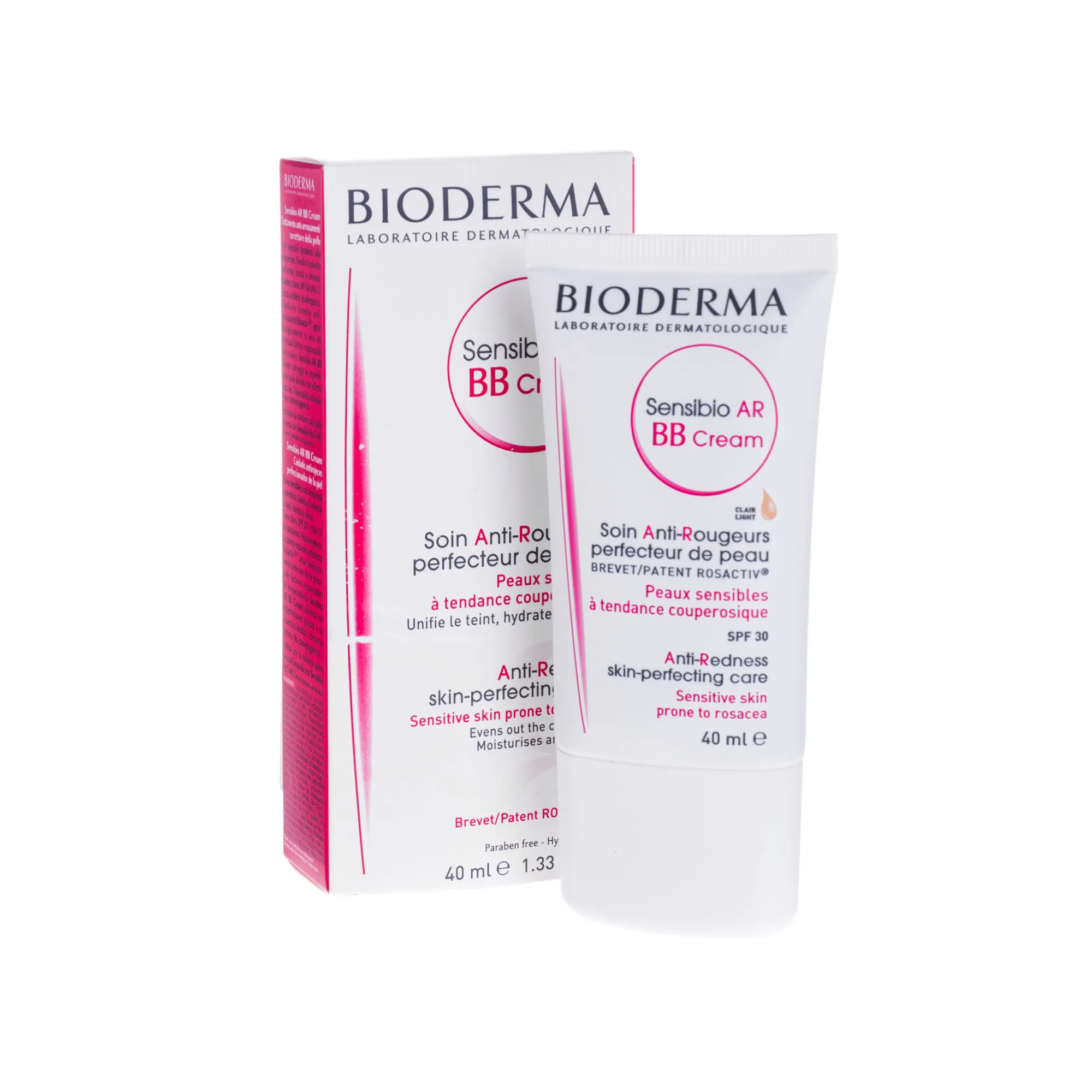 Bioderma, Sensibio AR BB Cream, krem BB do skóry z problemami naczynkowymi, 40 ml