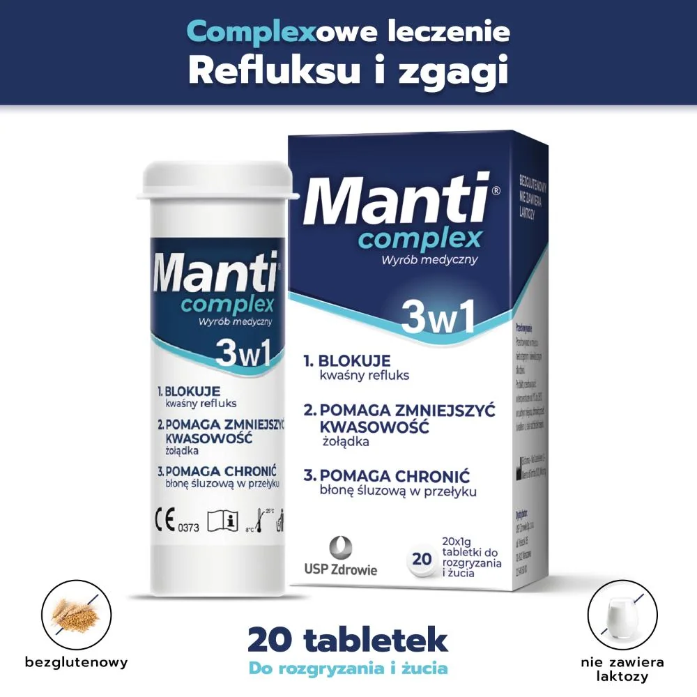 Manti Complex 20 tabletek do rozgryzania i żucia