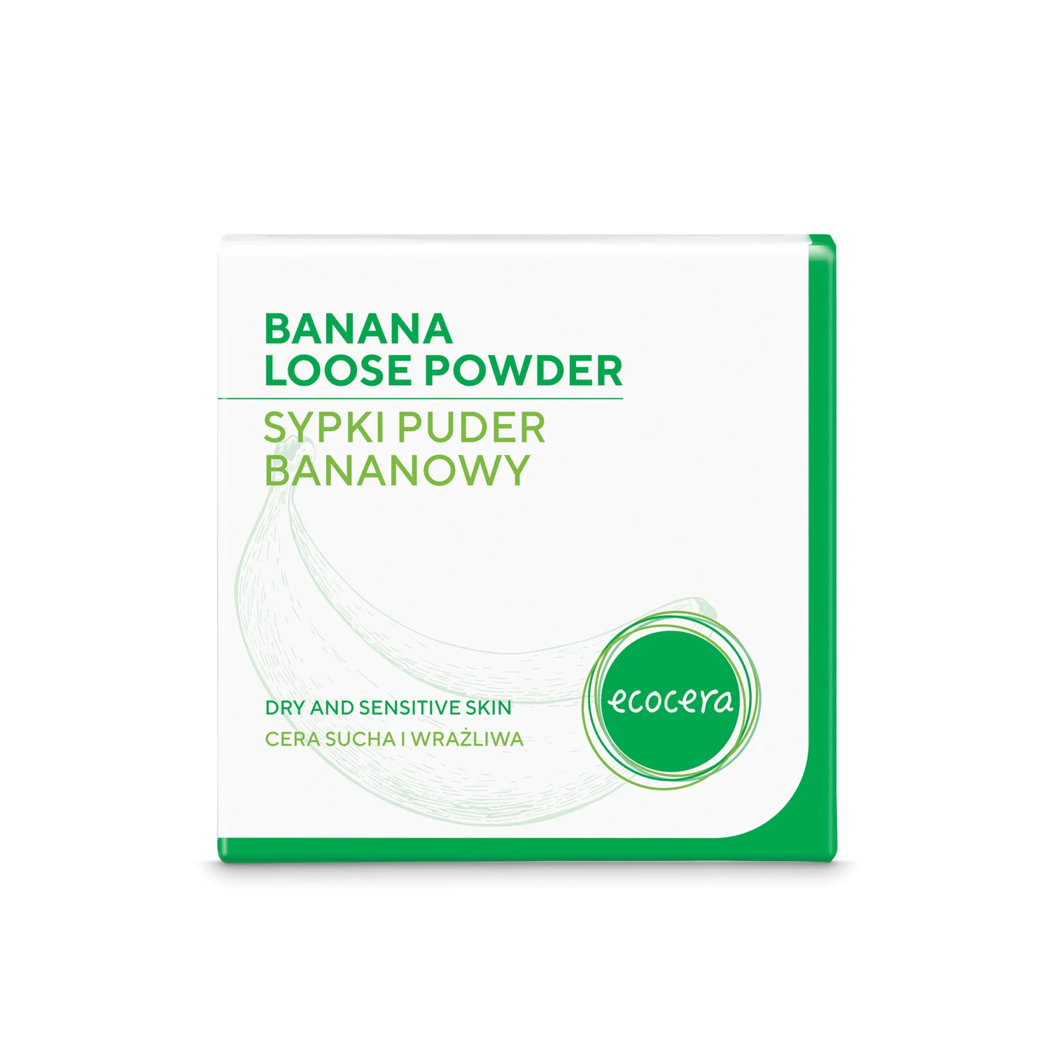 Ecocera sypki puder bananowy, 8 g
