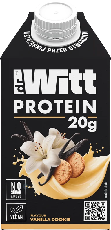 DrWitt Protein koktajl o smaku waniliowego ciastka, 500 ml
