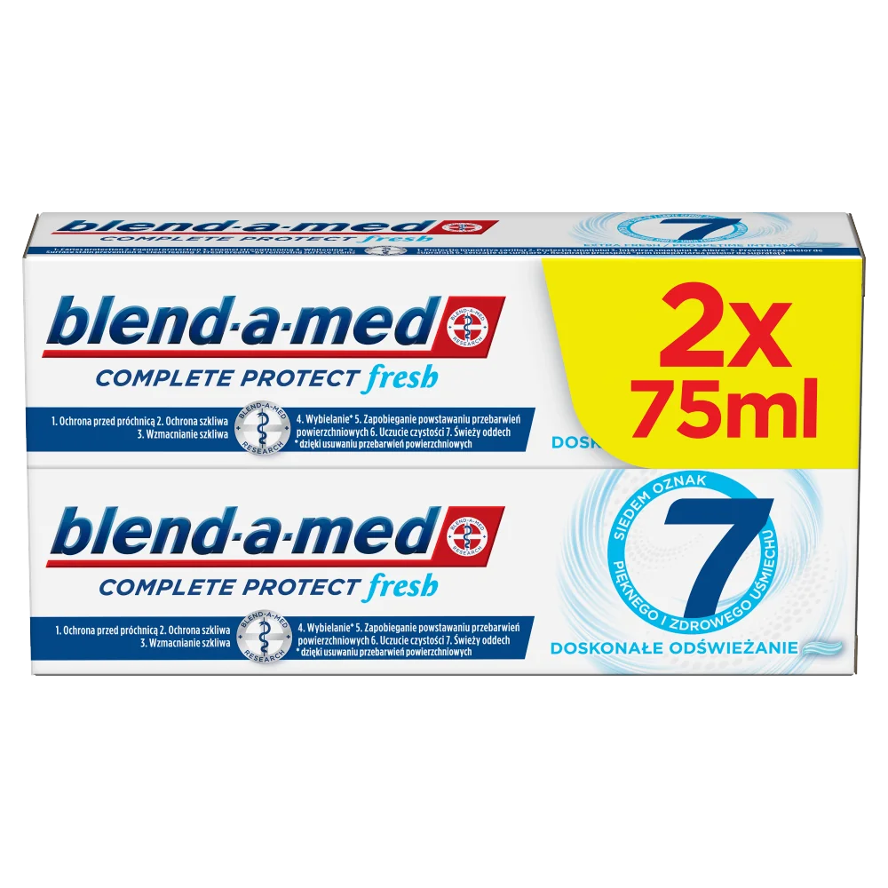 Blend-a-med Complete Protect 7 Extra Fresh pasta do zębów, 2x75 ml