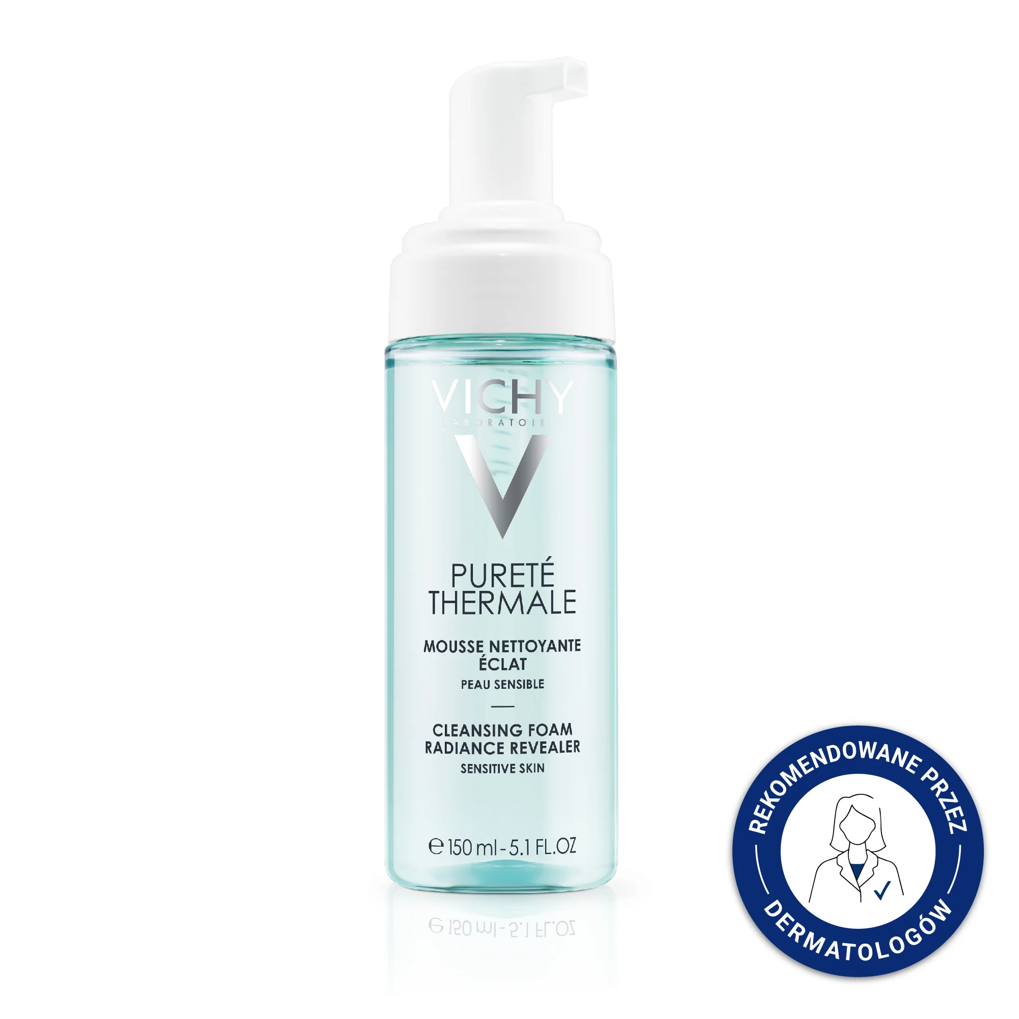 Vichy Purete Thermale oczyszczająca pianka przywracająca blask, 150 ml