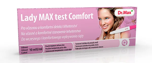 Lady Max Comfort Dr.Max, test ciążowy strumieniowy, 1 sztuka