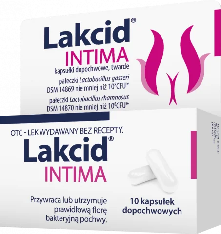 Lakcid Intima 10 kapsułek dopochwowych