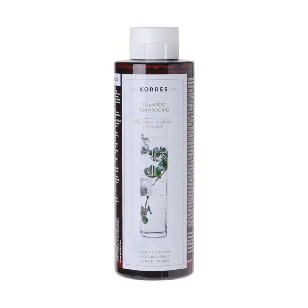 Korres Aloe & Dittany szampon do włosów normalnych, 250 ml