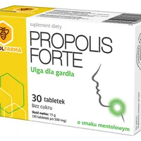 Propolis Forte, suplement diety, smak mentolowy, 30 tabletek do ssania