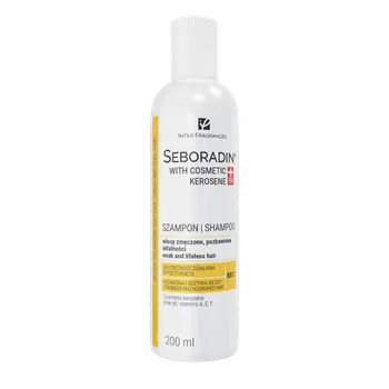 Seboradin, szampon z naftą kosmetyczną, przywraca włosom nawilżenie i blask, 200 ml 