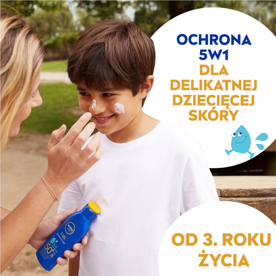 Nivea Sun Kids Protect & Care balsam ochronny na słońce dla dzieci SPF 50+, 200 ml