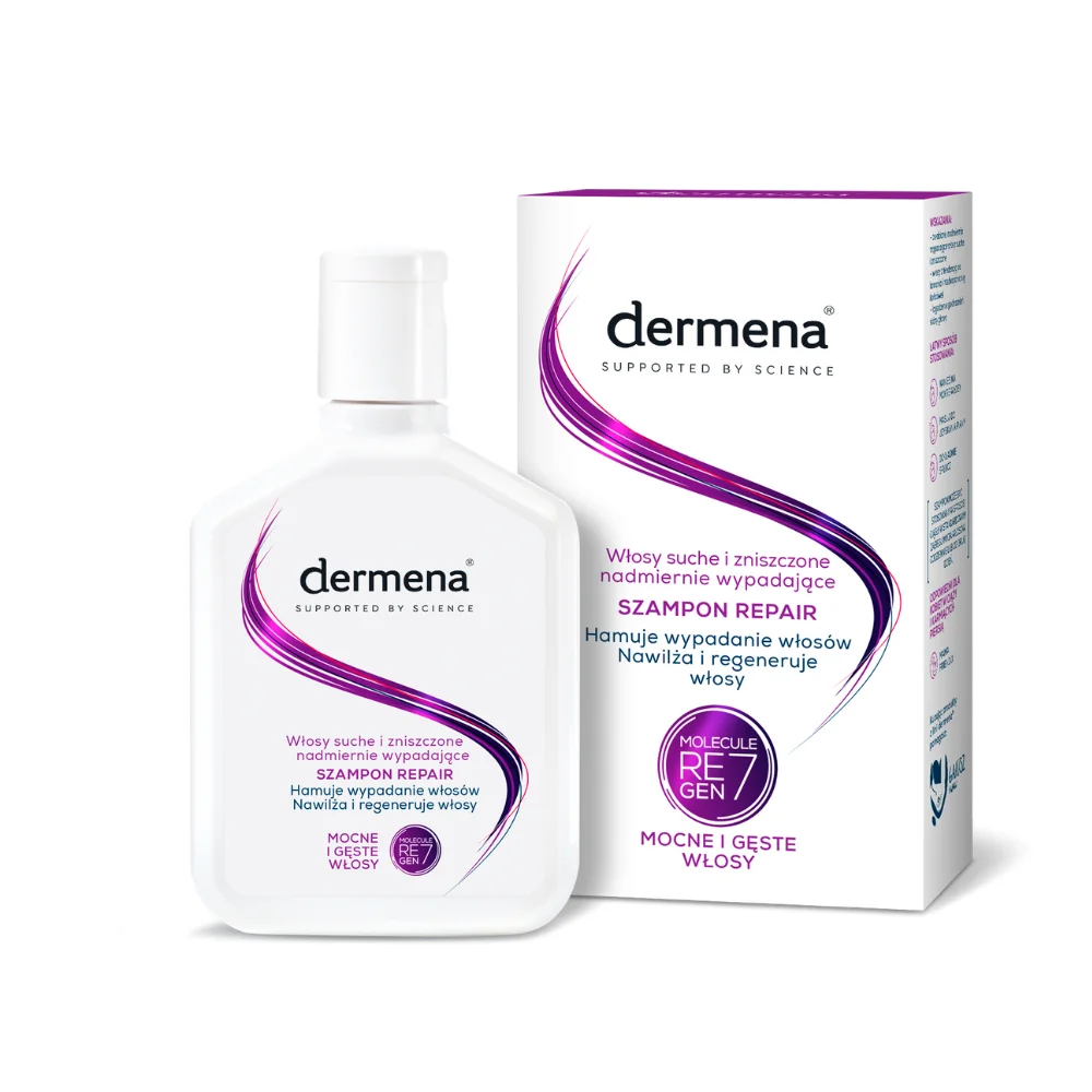 Dermena Hair Care Repair szampon do włosów suchych i zniszczonych, nadmiernie wypadających, 200 ml