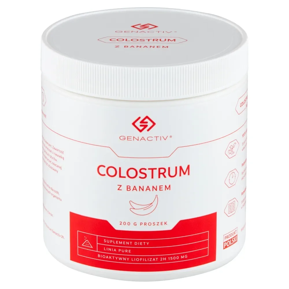 Genactiv Colostrum z bananem proszek, 200 g